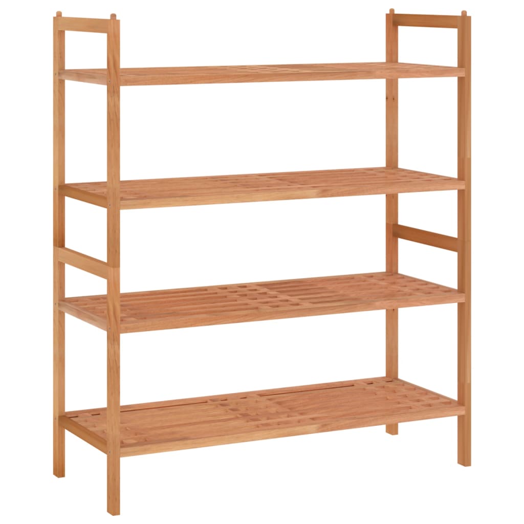 NNEVL Shoe Racks 2 pcs 69x27x41 cm Solid Wood Walnut
