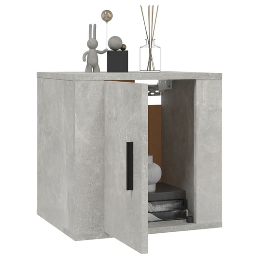 NNEVL Wall Mounted TV Cabinet Concrete Grey 40x34.5x40 cm