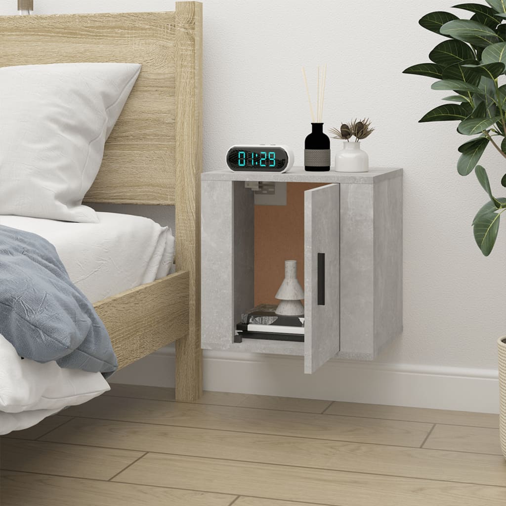 NNEVL Wall Mounted TV Cabinet Concrete Grey 40x34.5x40 cm
